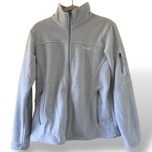 Columbia Women’s Fast Trek 1 Full-Zip Fleece Jacket Light Blue/Gray Size L